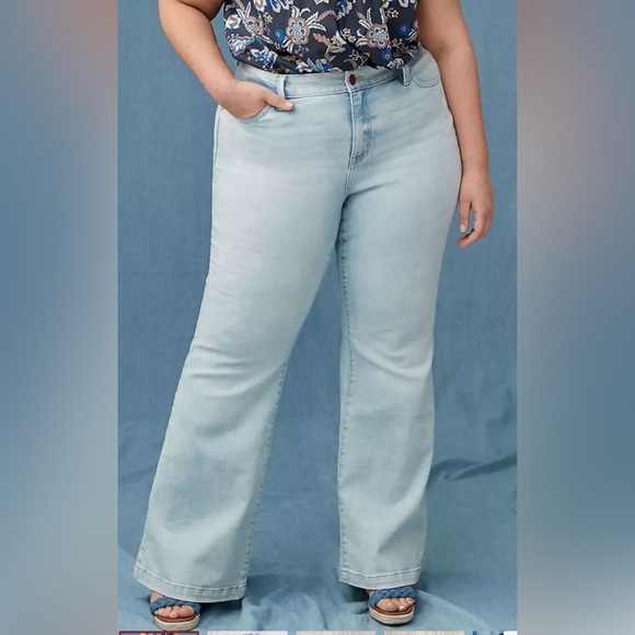 Lane Bryant Curvy Fit High Rise Fit Genius Jeans size 14 NWT - Picture 2 of 8